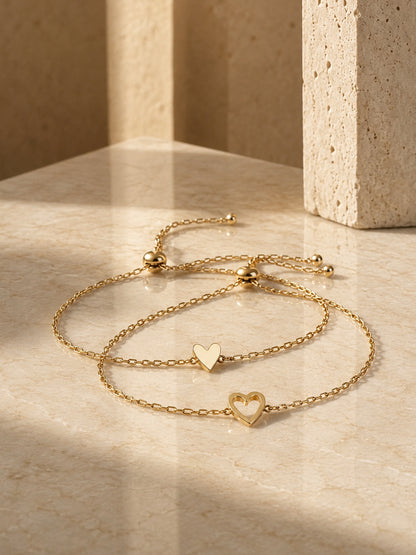 Aura 18K Kalpli Minimalist Bileklik